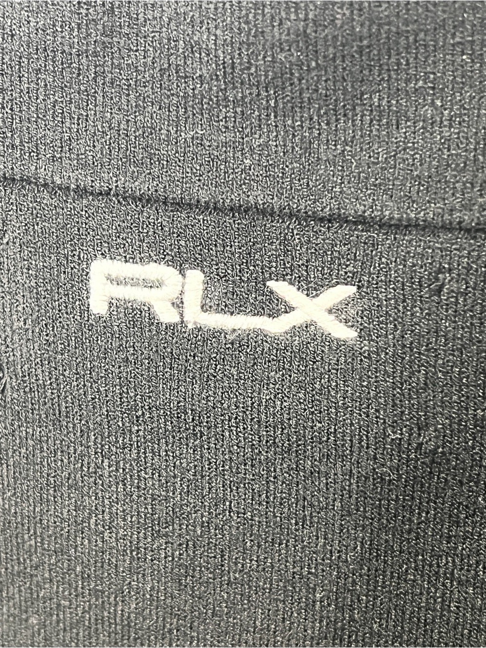 RLX Ralph Lauren Fit And Flare Quarter Zip Polo Dress Black White Trim Tennis - Picture 12 of 12